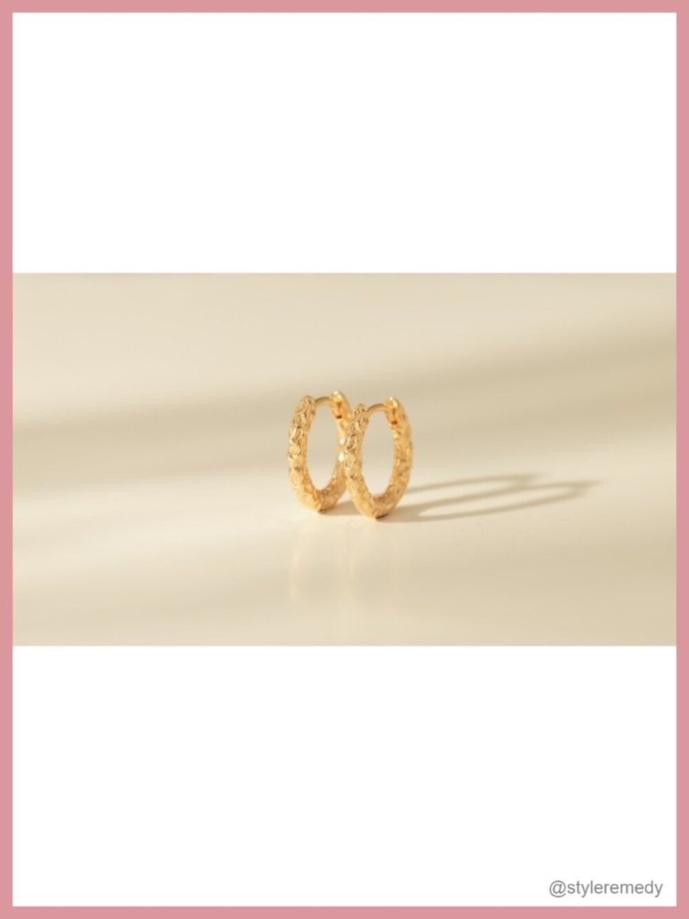 14k Gold Plated Huggie Hoop Earrings Cubic Zirconia Small Hoops Lightweight - Picture 6 of 6